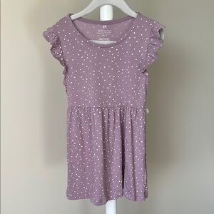 H&M Ruffle Dress with Hearts 3/4T